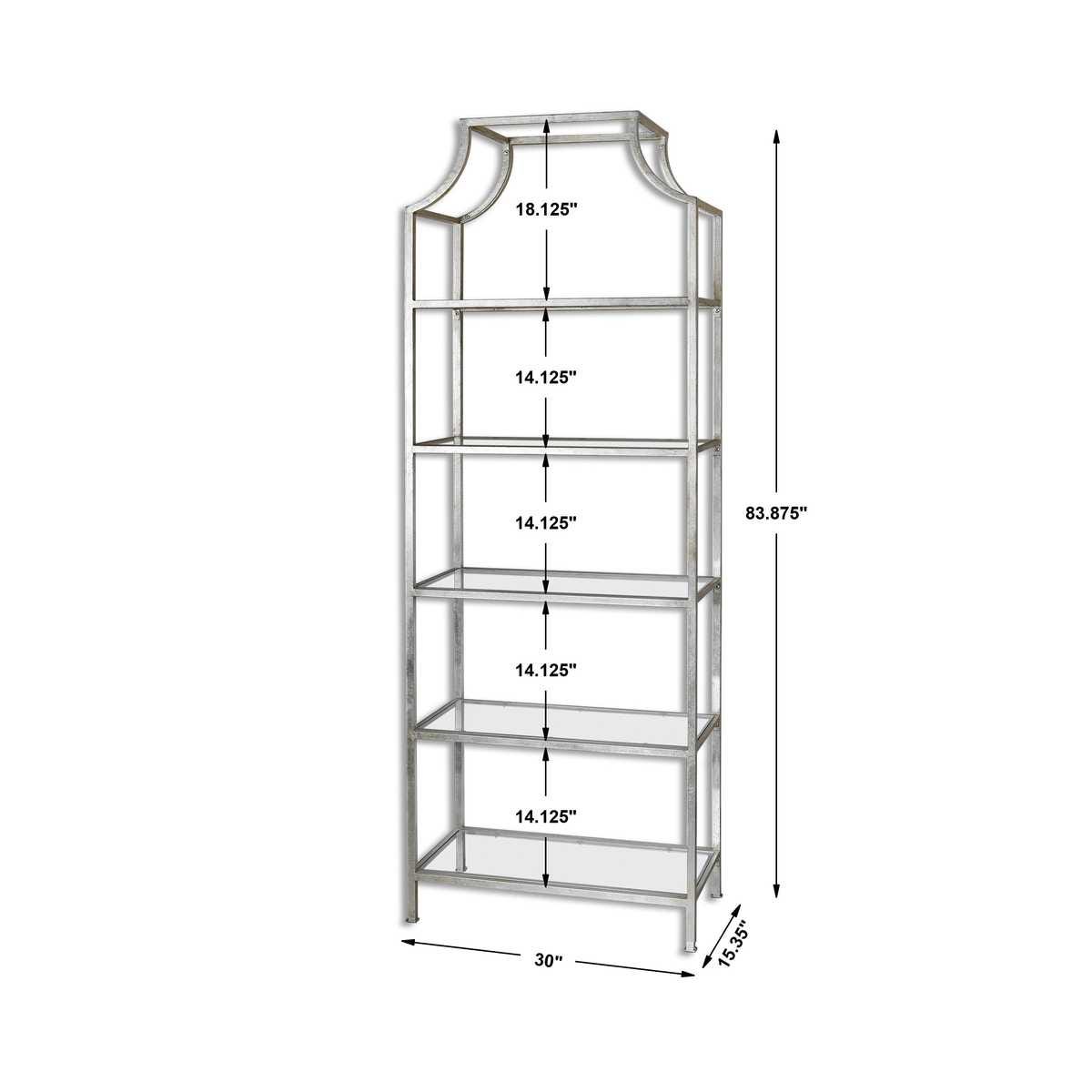 Aurelie Silver Etagere by Uttermost