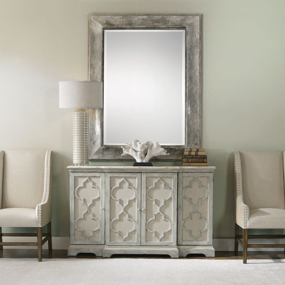 Uttermost Sophie 4 Door Grey Cabinet