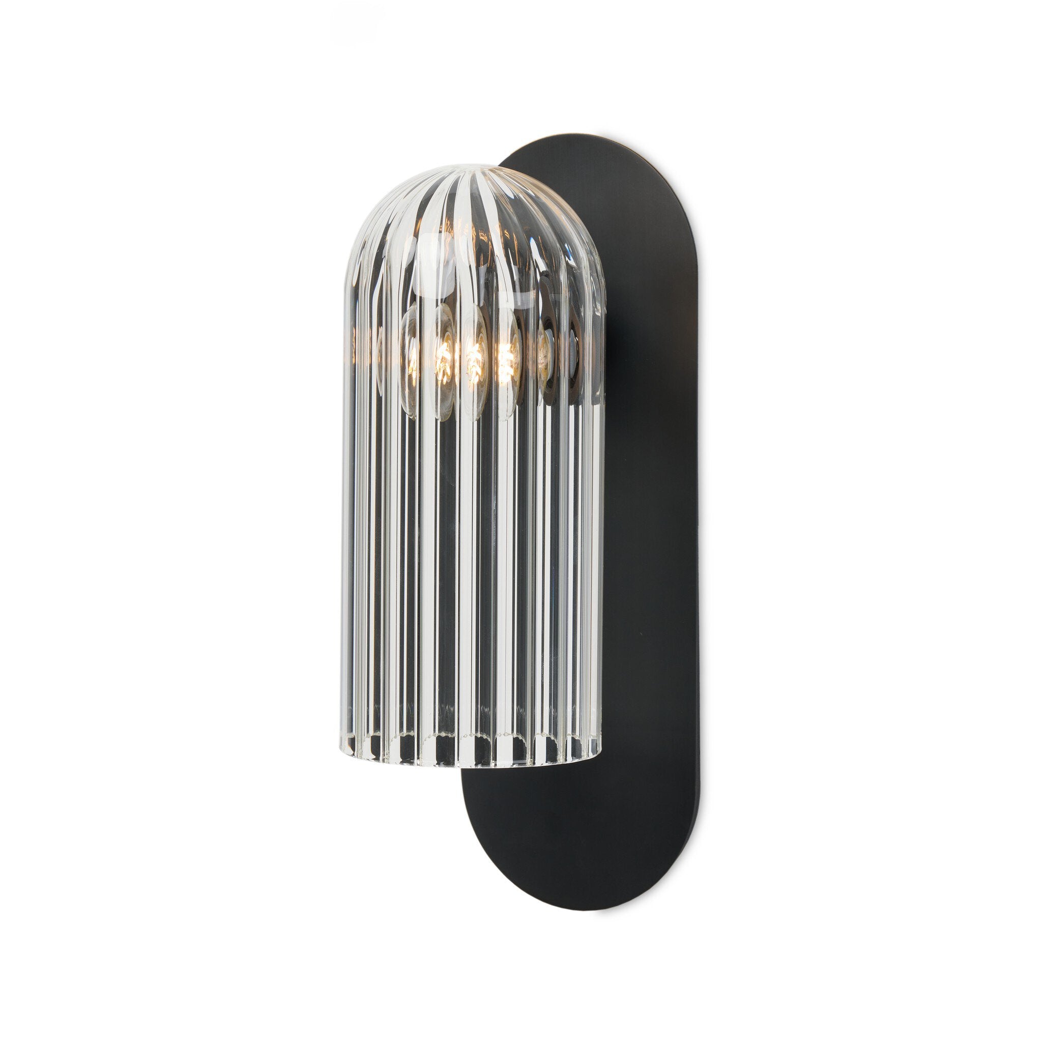 Odyssey Sconce - Clear Ribbon Glass