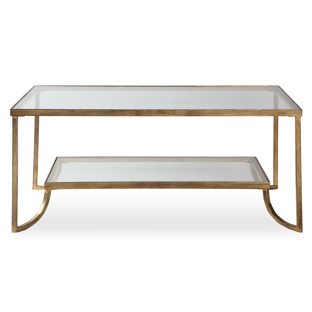 Uttermost Katina Gold Leaf Coffee Table