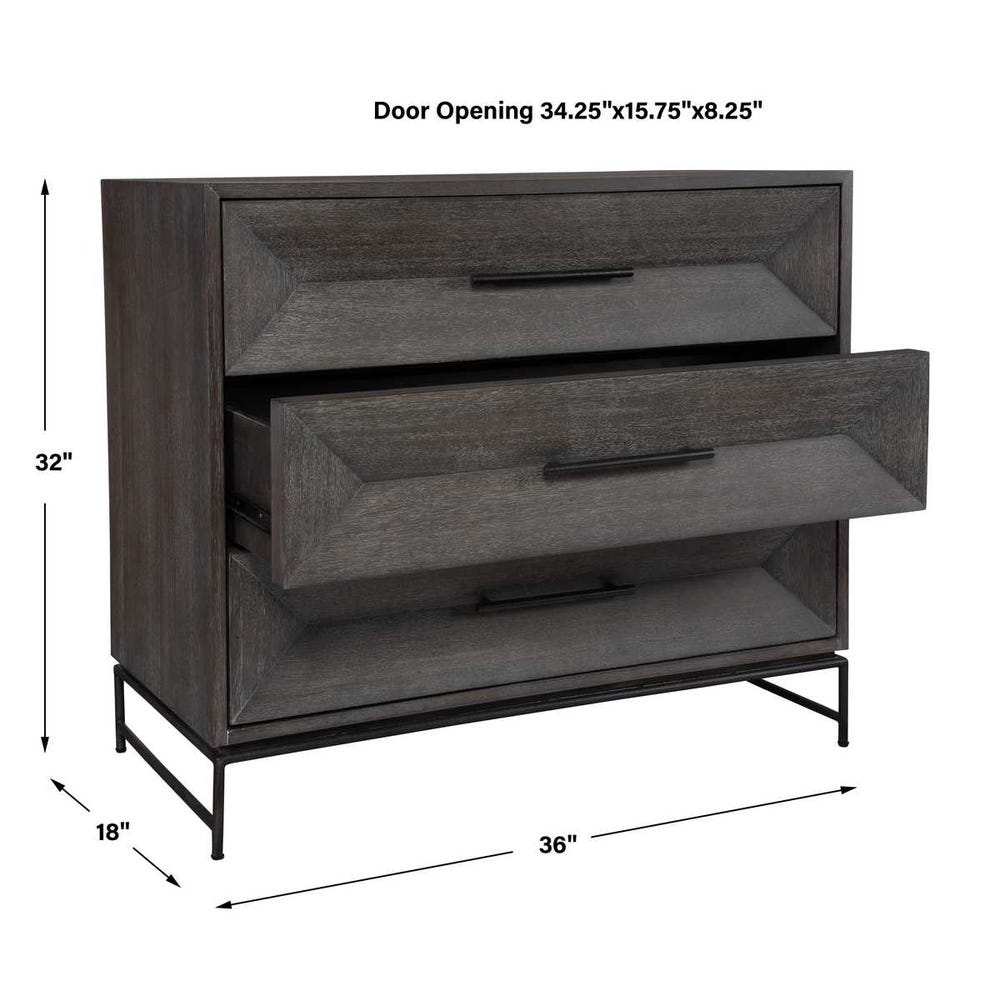 Uttermost Knox Dark Walnut Accent Chest