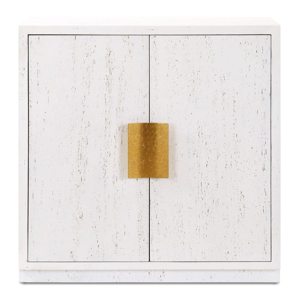 Uttermost Emma 2 Door White Cabinet
