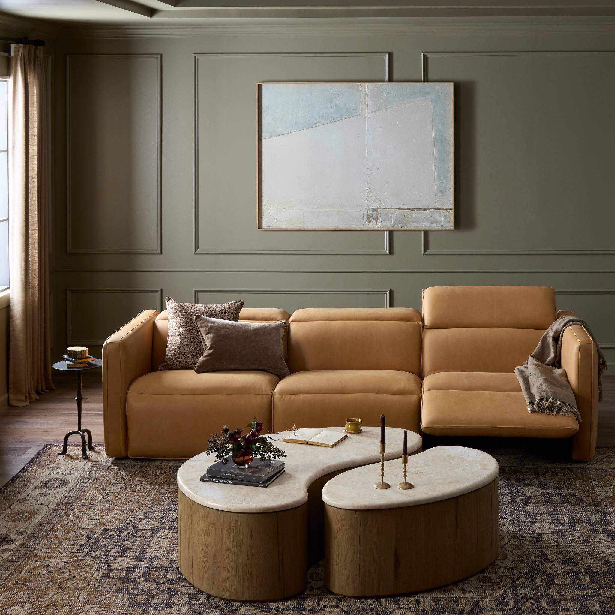 Kenlee 112" Power Recliner 3-Piece Sectional