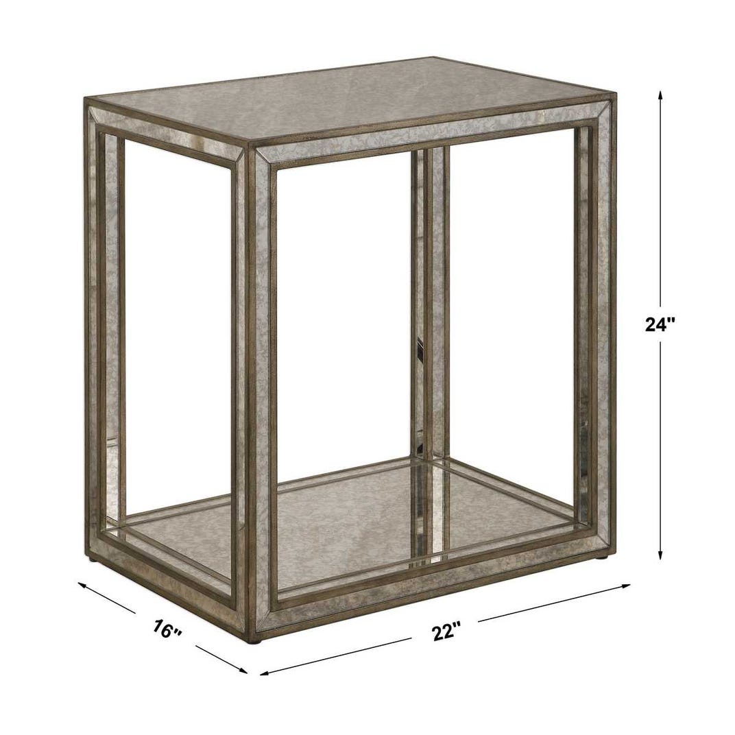 Uttermost Julie Mirrored End Table