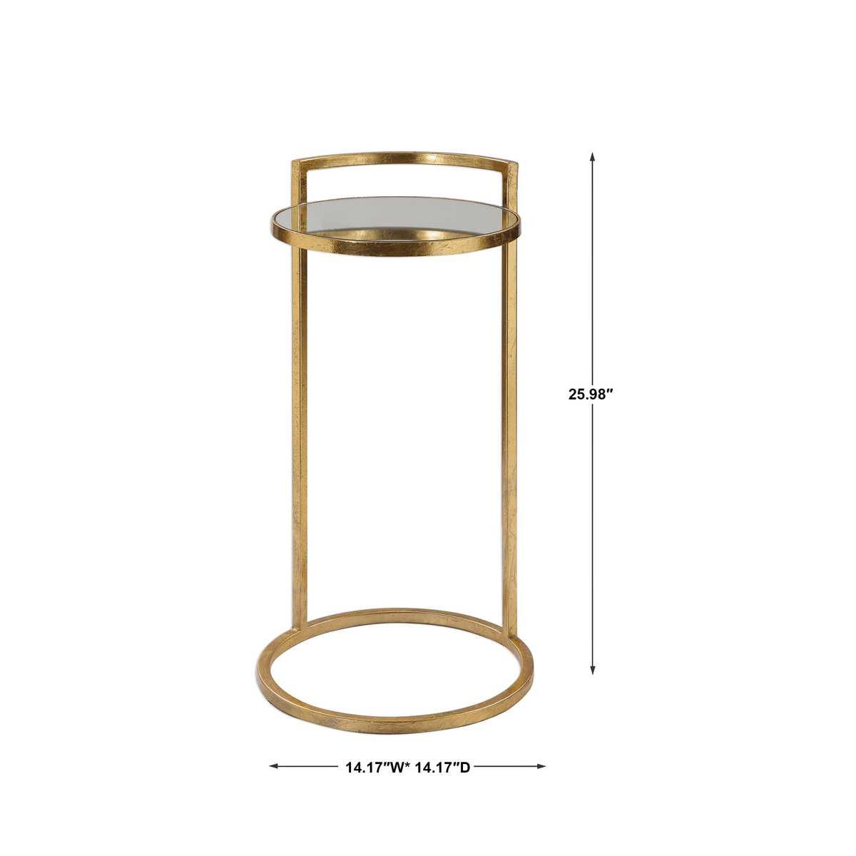 Uttermost Cailin Gold Accent Table
