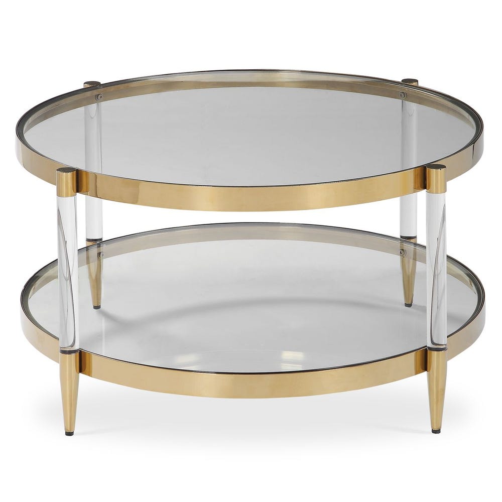 Uttermost Kellen Glass Coffee Table