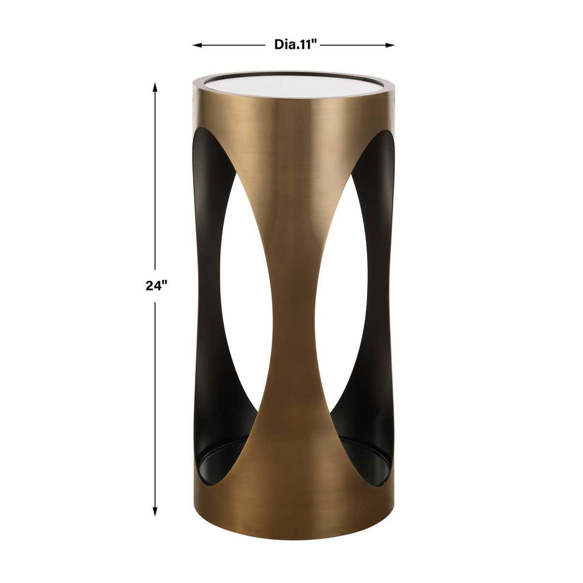 Uttermost Achilles Brass Drink Table