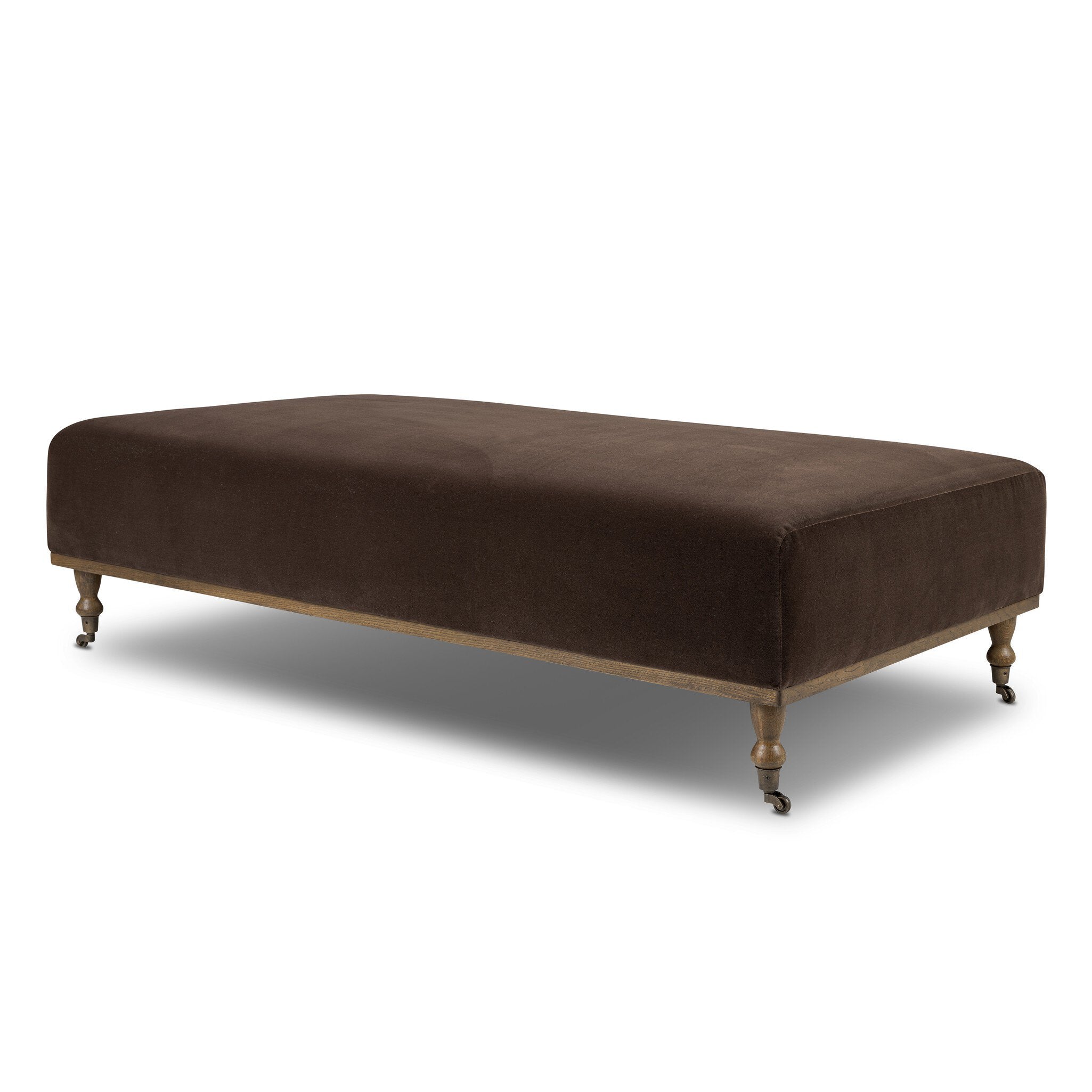 Harlin Cocktail Ottoman - Surrey Cocoa