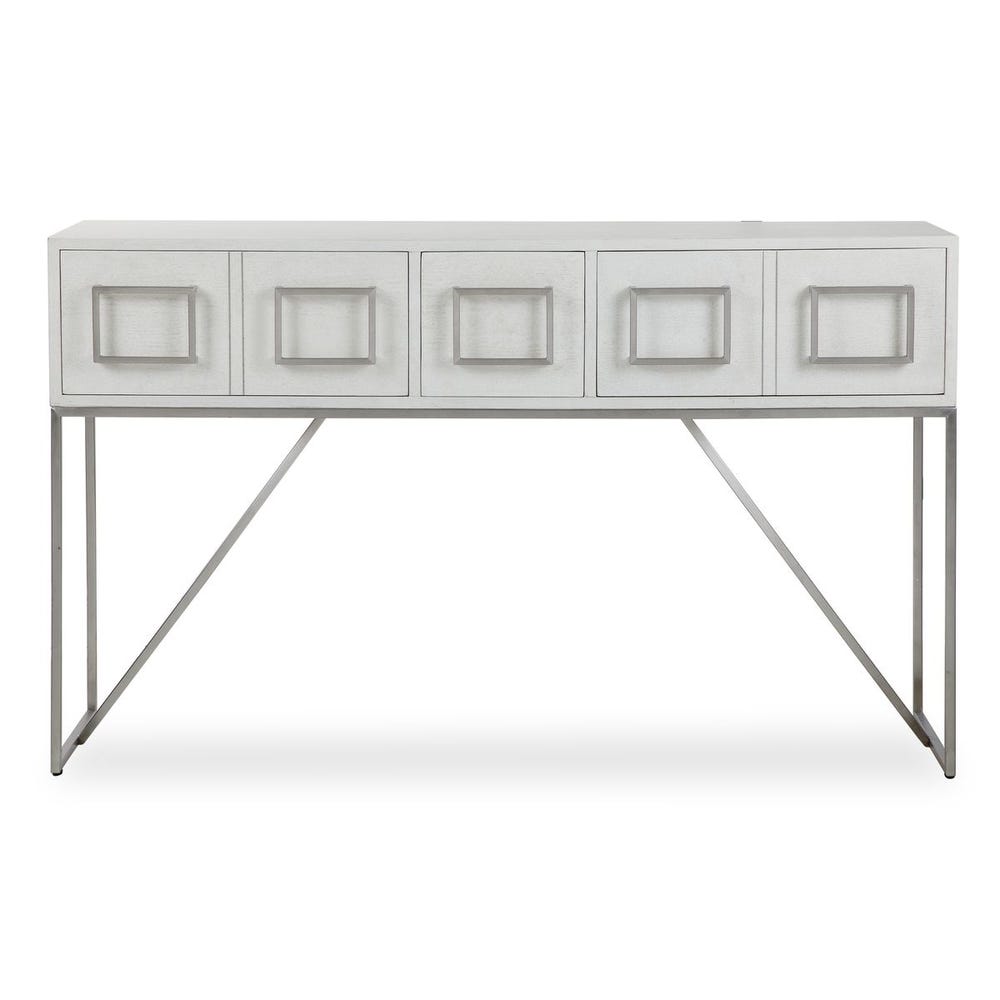 Uttermost Abaya White Console Table