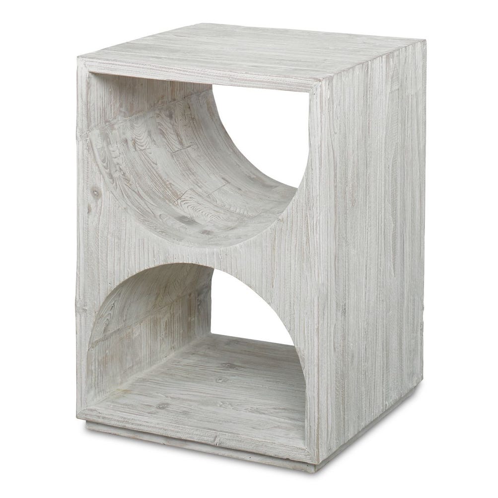 Uttermost Hans White Side Table