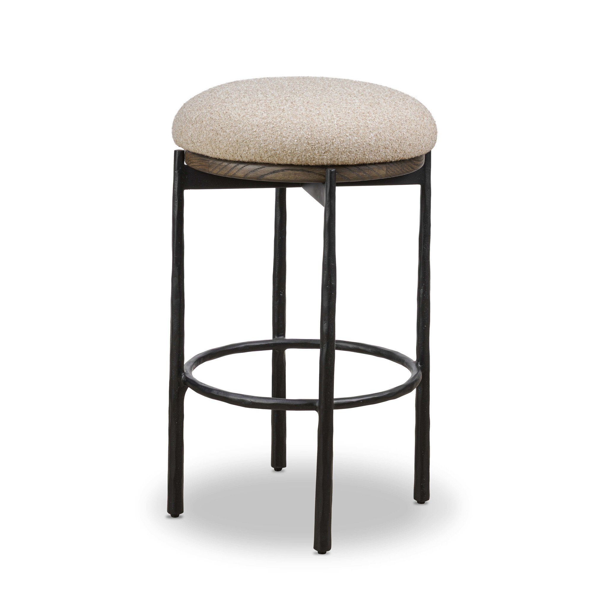 Cofer Swivel Bar + Counter Stool - Weslie Flax
