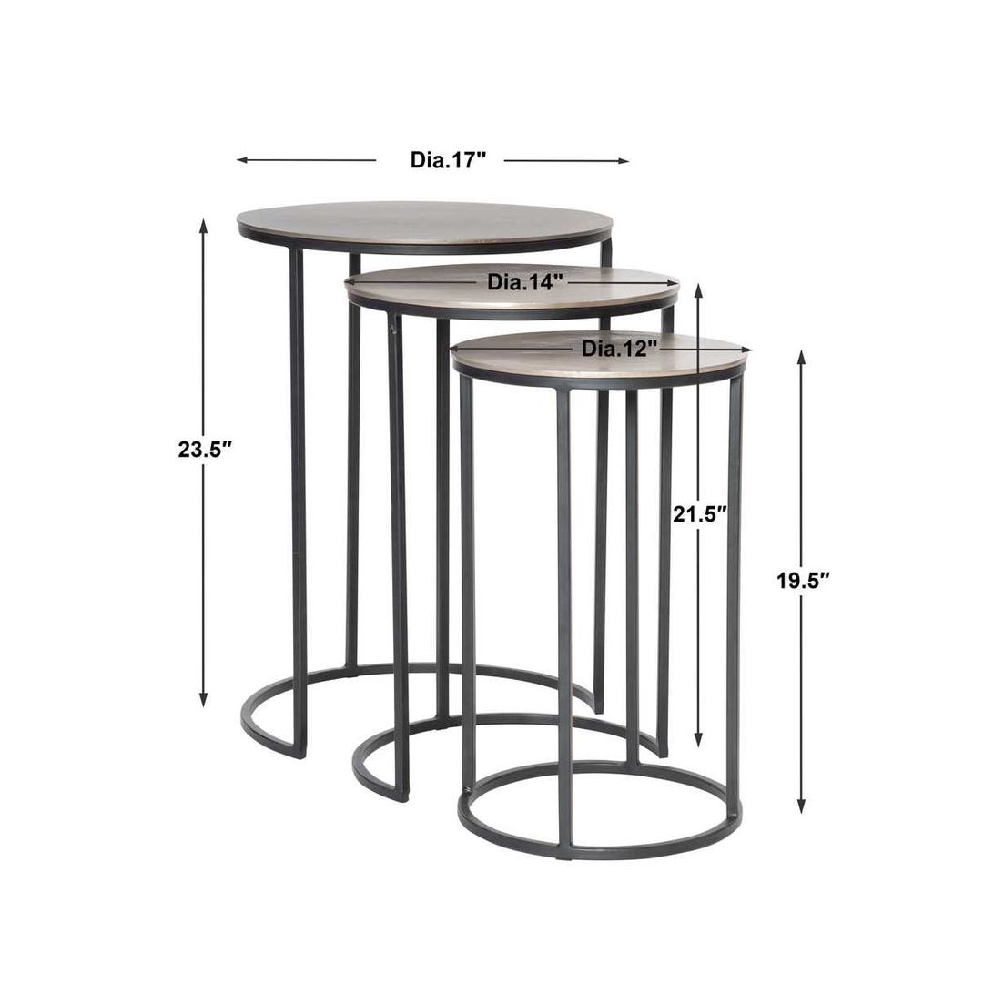 Uttermost Erik Metal Nesting Tables - Set of 3