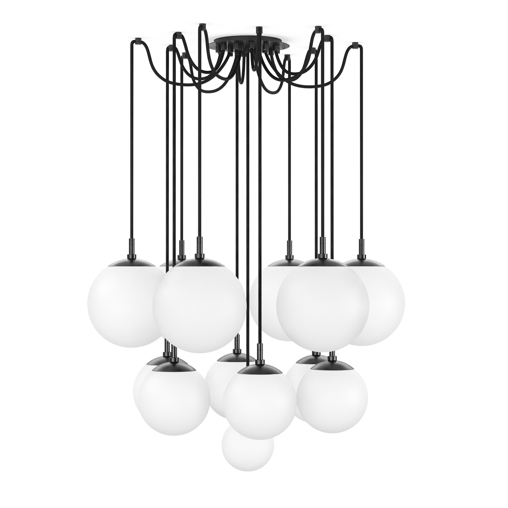 Spider Chandelier - Opal Matte Glass