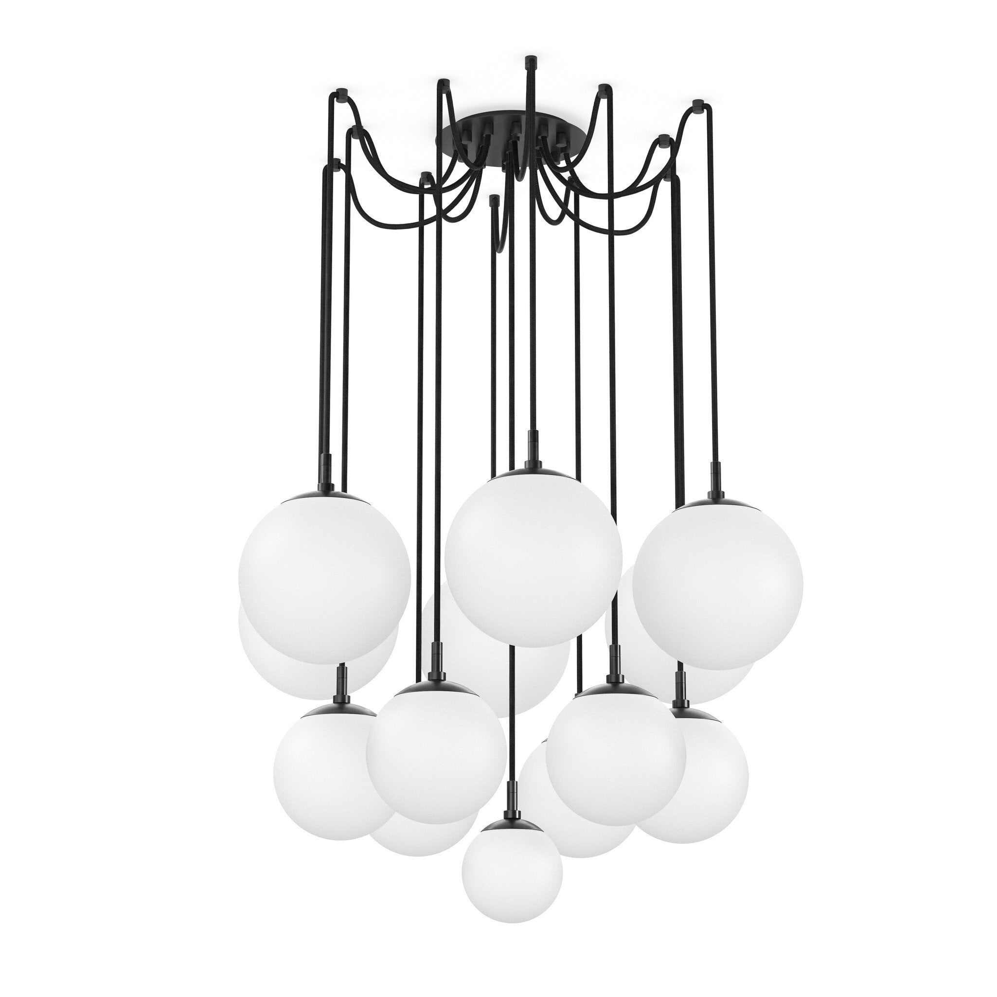 Spider Chandelier - Opal Matte Glass