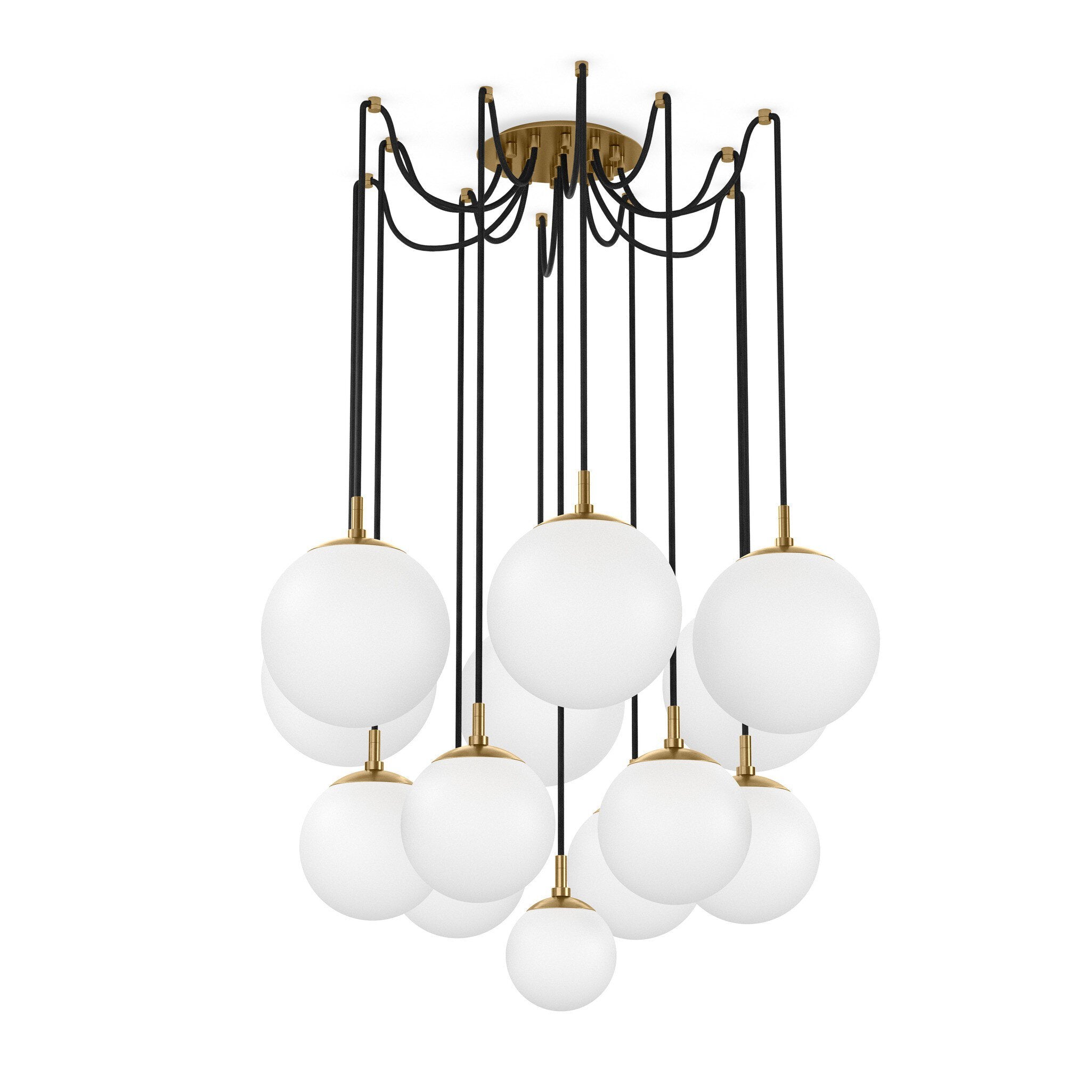 Spider Chandelier - Opal Matte Glass