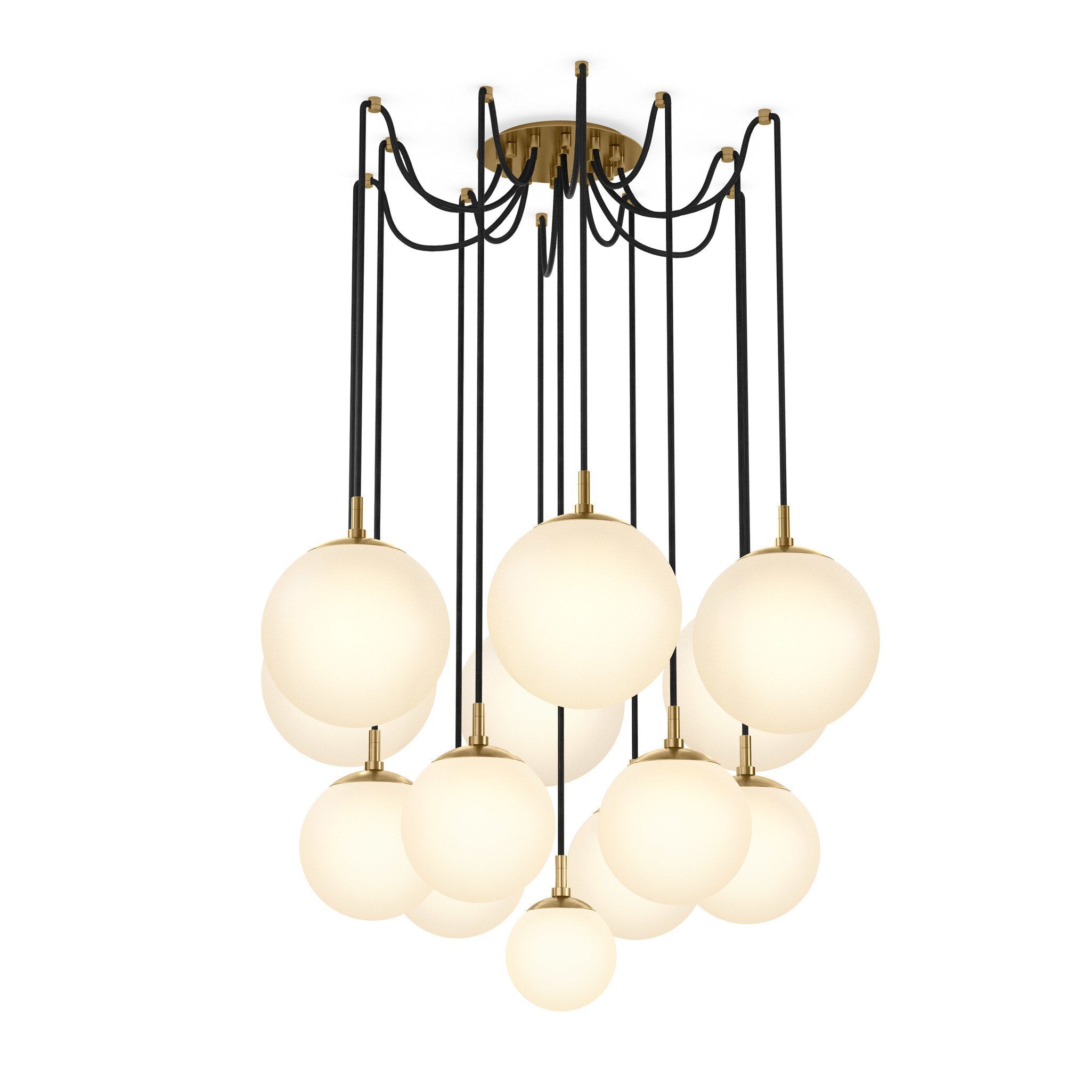 Spider Chandelier - Opal Matte Glass