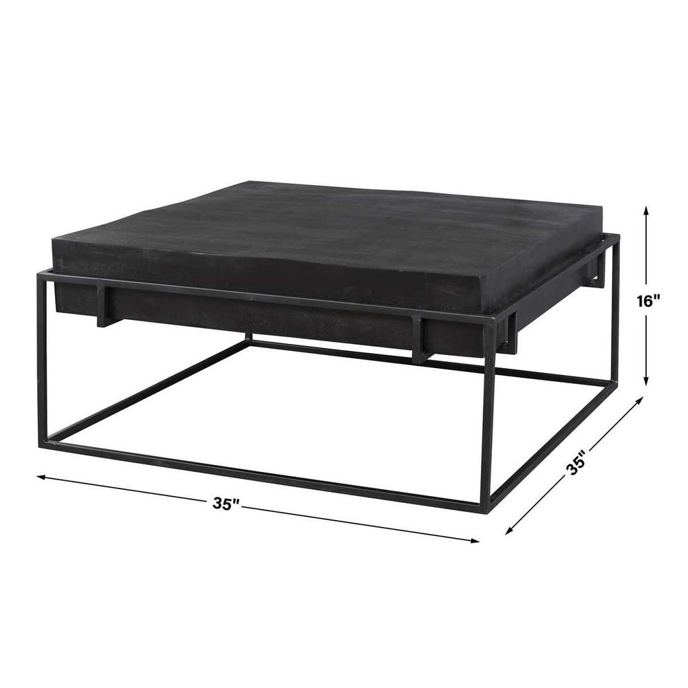 Uttermost Telone Modern Black Coffee Table
