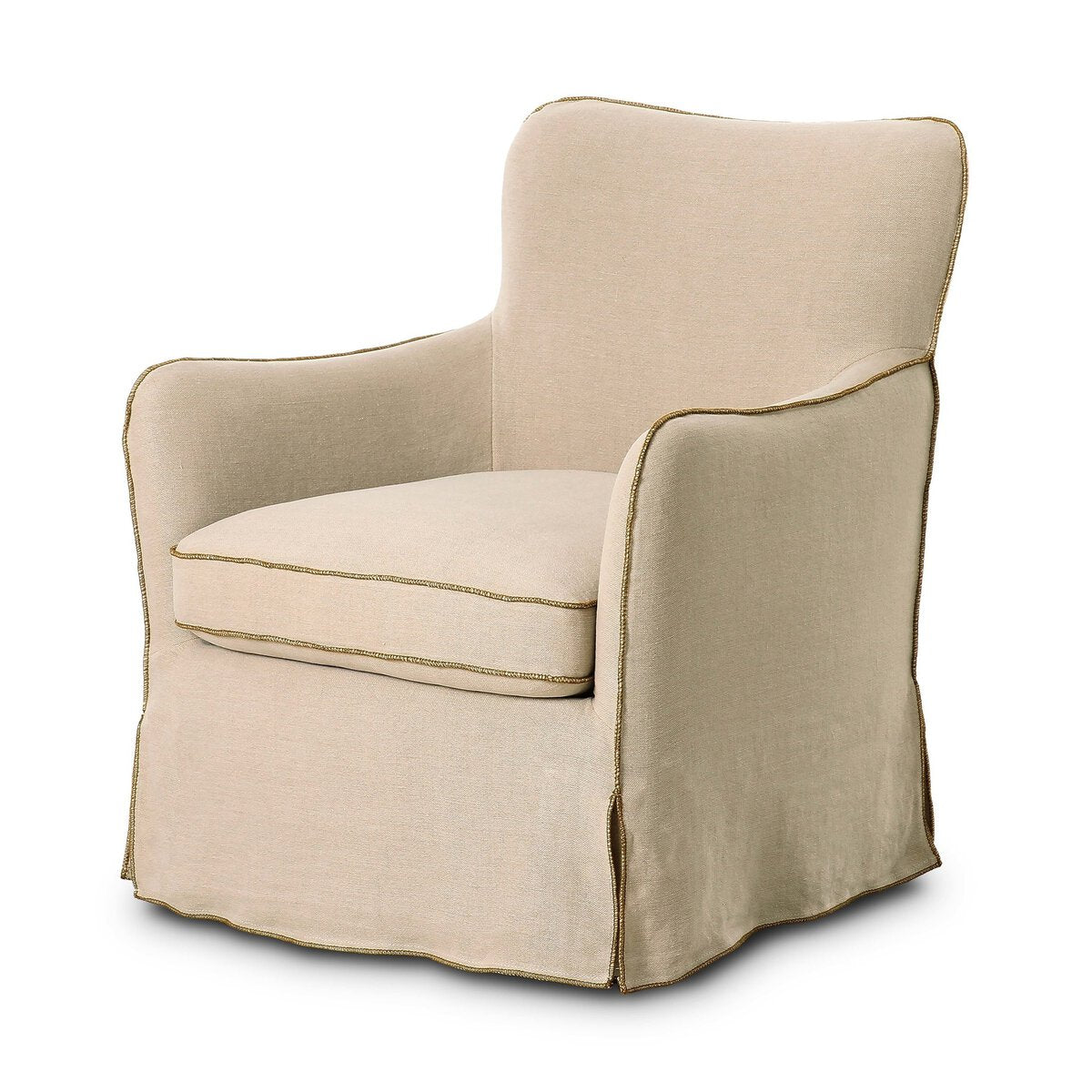 Devon Slipcover Swivel Chair