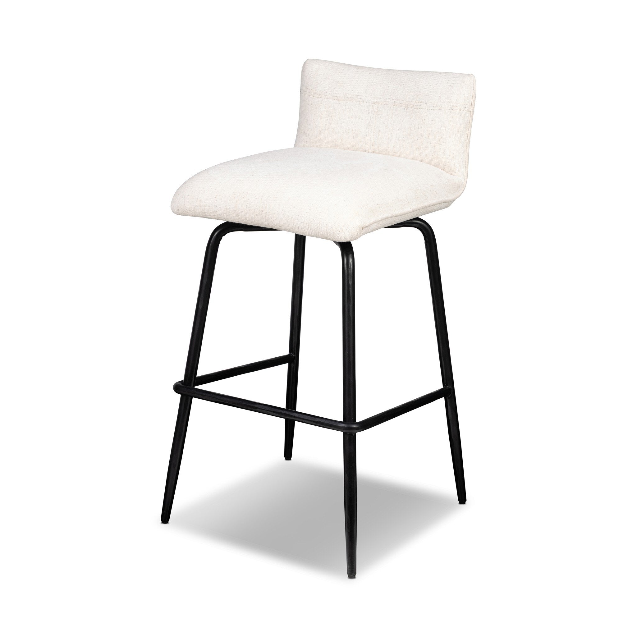 Ridley Swivel Bar Stool - Crypton Nomad Snow