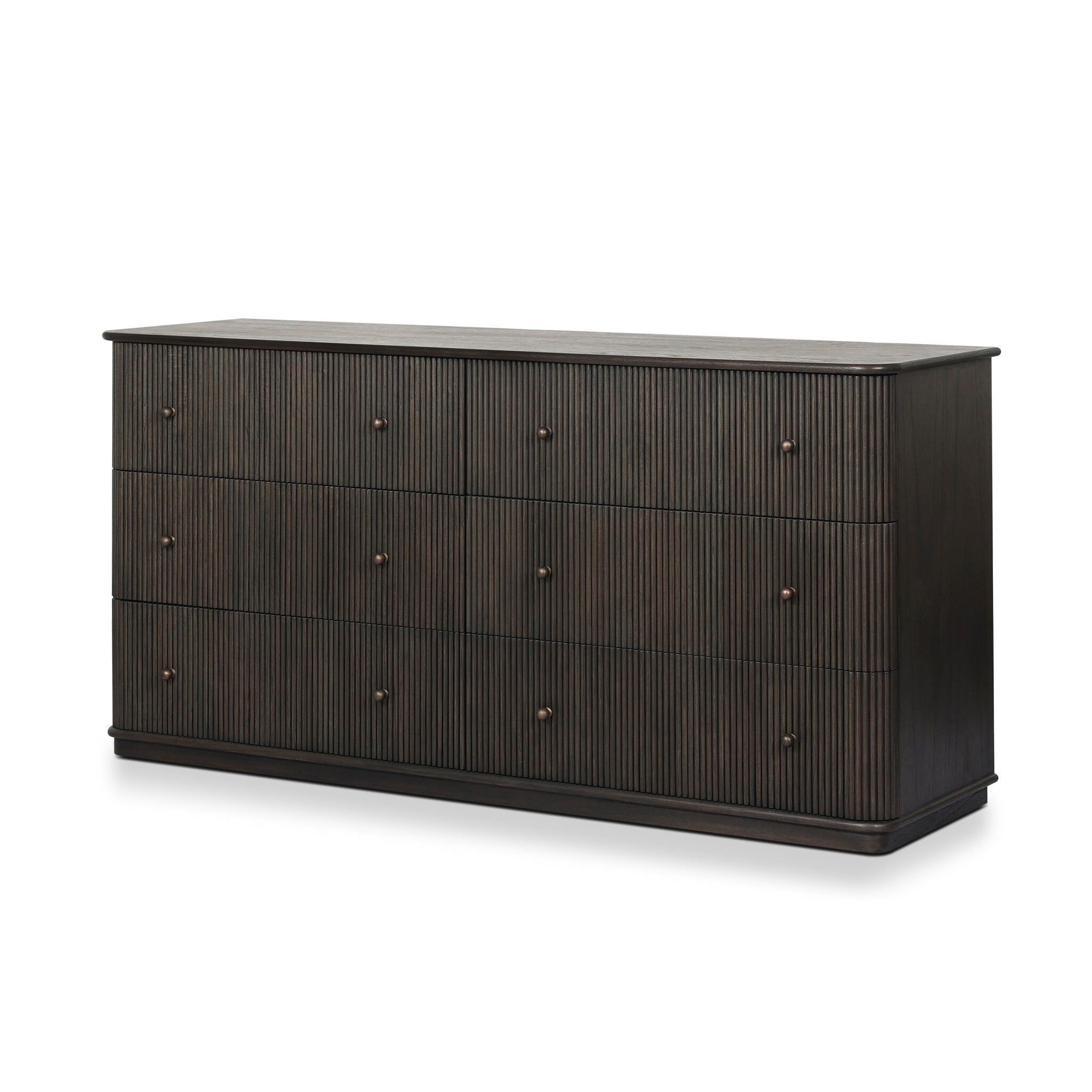 Ona 6-Drawer Dresser - Smoked Black Mindi