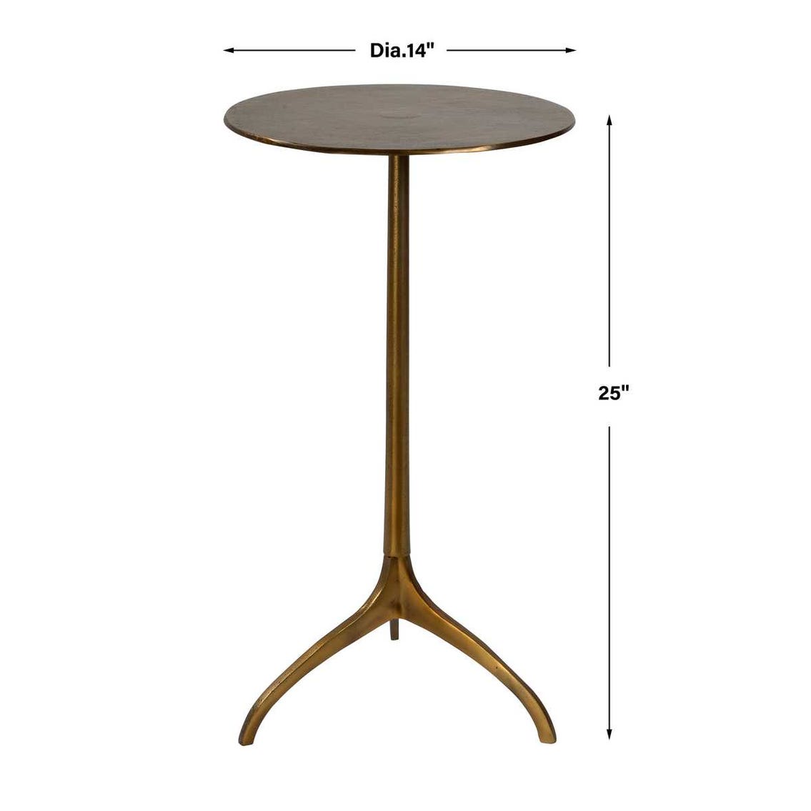 Uttermost Beacon Gold Accent Table