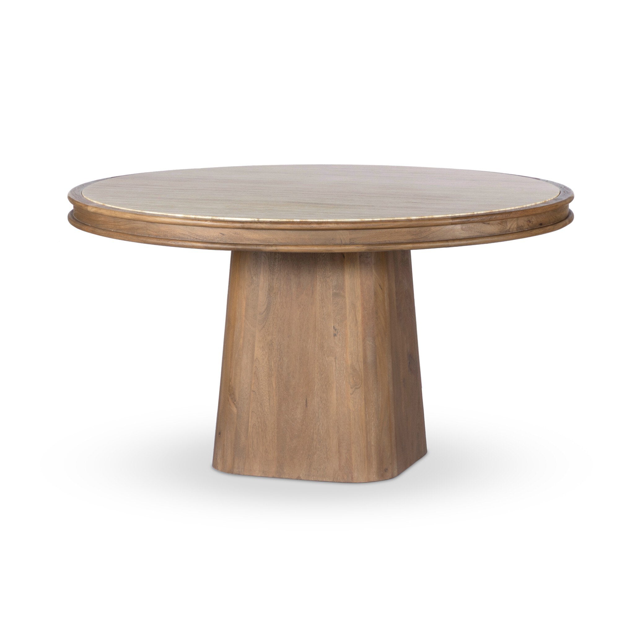 Bourne Dining Table - Light Beige Travertine
