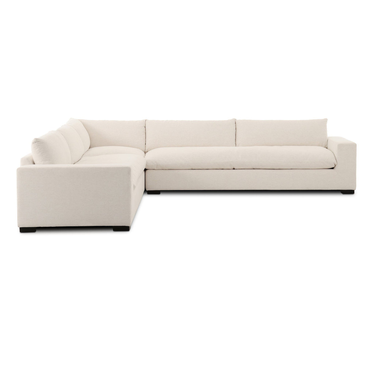 Grant 3 Piece Sectional with Arms - Crypton Nomad Snow by Four Hands
