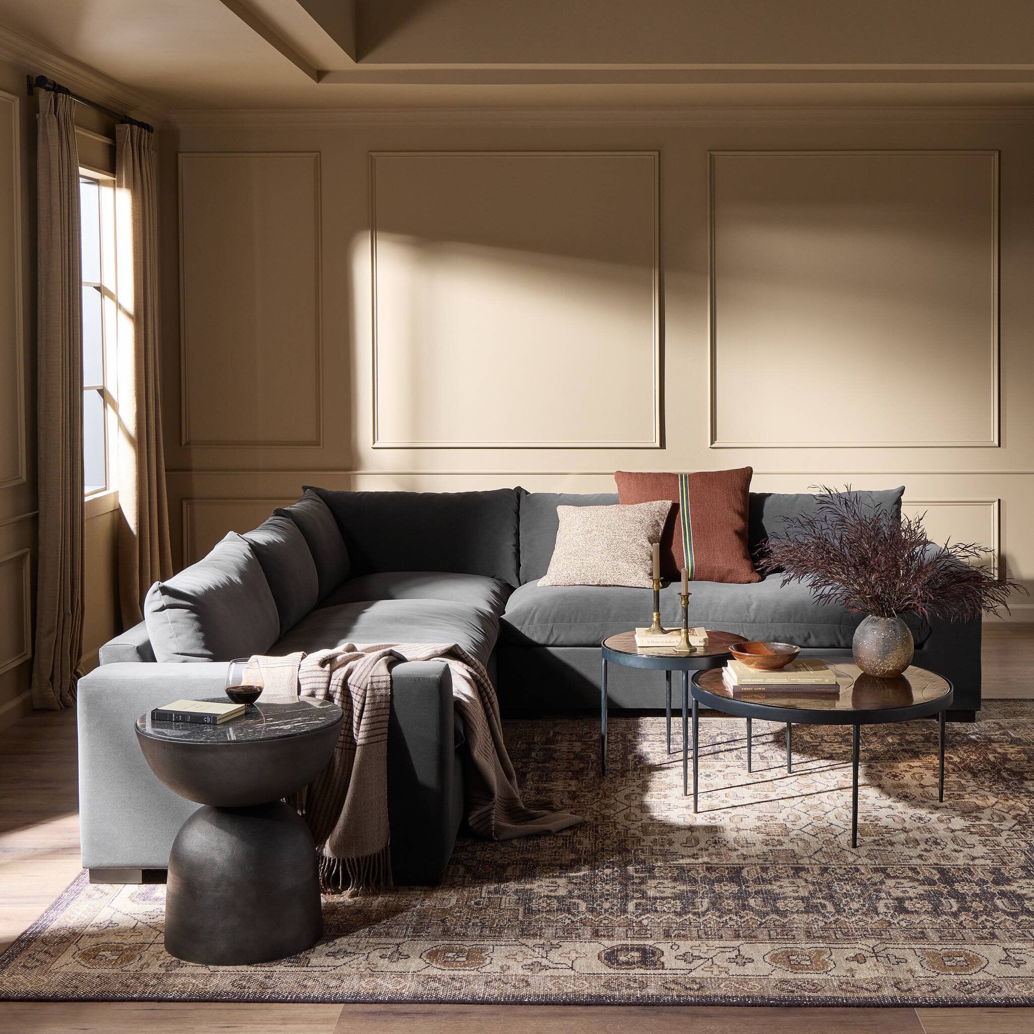 Grant 3-Piece Sectional with Arms Sectionals Four Hands , Black Friday Sale Four Hands Furniture Sale, Old Bones Co, Mid Century Furniture Sale, Four Hands Furniture, Black Friday Sale Grant 3-Piece Sectional with Arms,Gus Sale, Perigold Grant 3-Piece Sectional with Arms Sectionals Black Friday Sale , Perigold Sale Grant 3-Piece Sectional with Arms,Grant 3-Piece Sectional with Arms Lulu and Georgia, Burke Decor Sale Grant 3-Piece Sectional with Arms, www.oldbonesco.com