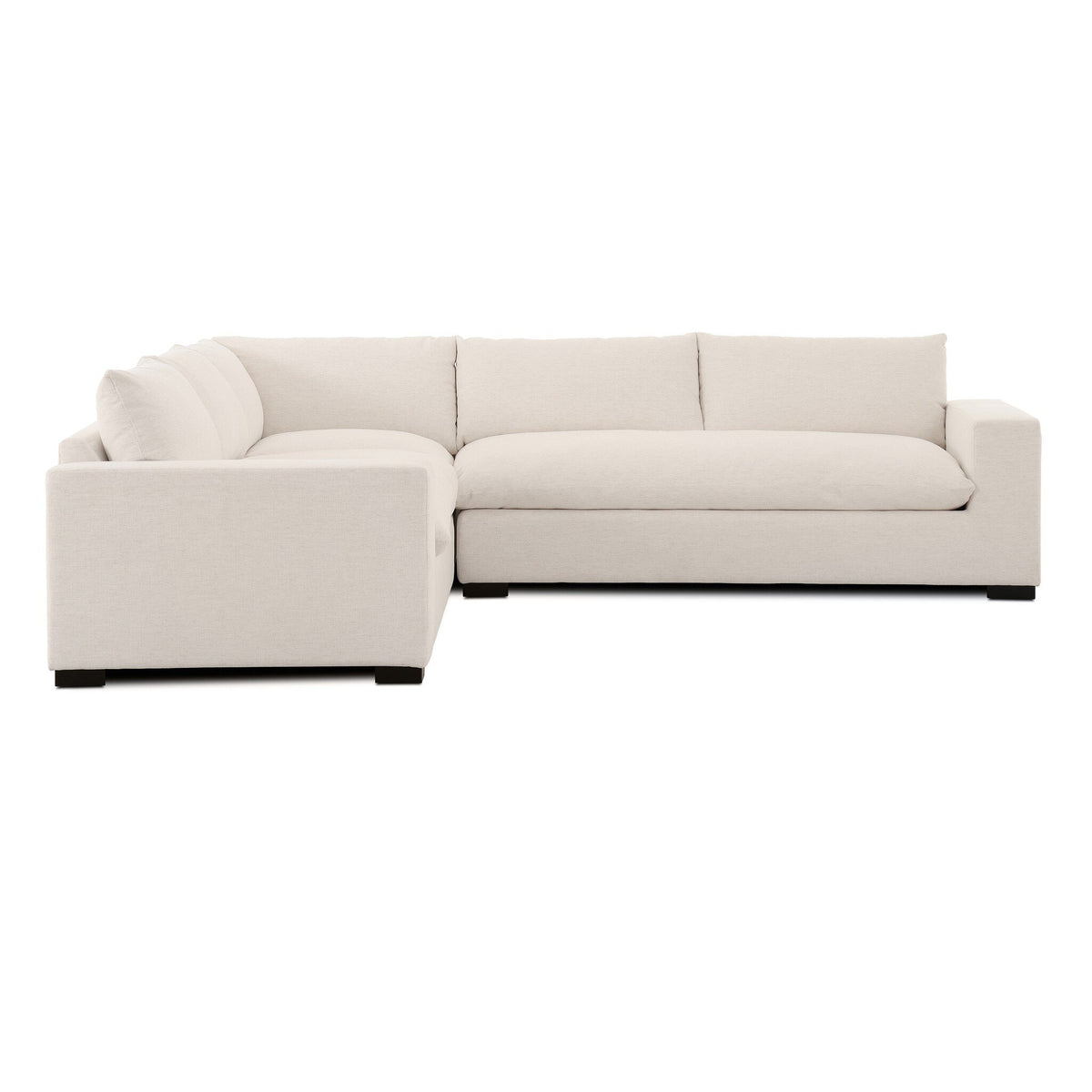 Grant 3 Piece Sectional with Arms - Crypton Nomad Snow by Four Hands