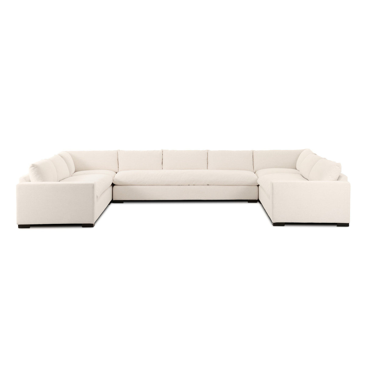 Grant 5 Piece Sectional with Arms - Crypton Nomad Snow by Four Hands