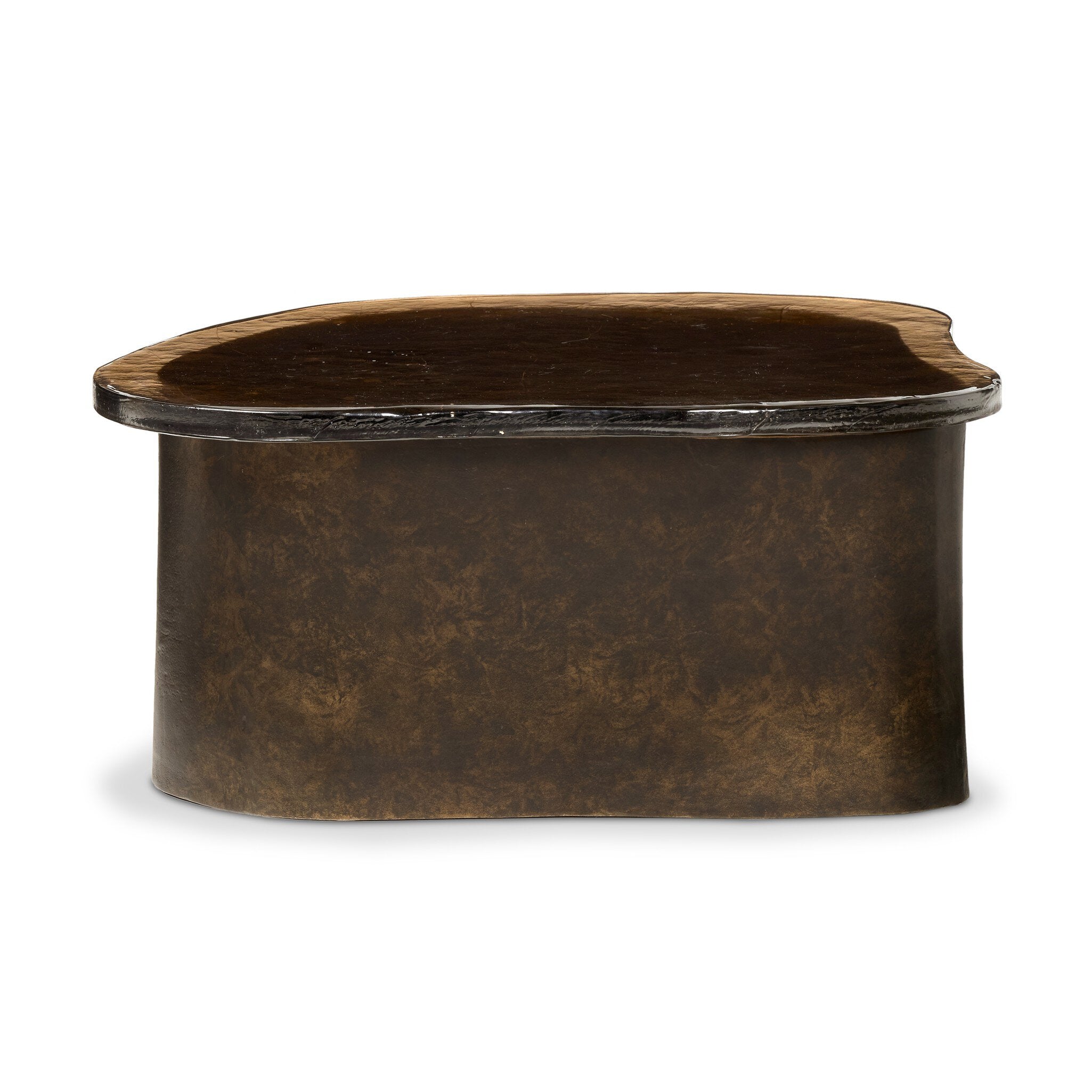 Efran Nesting Coffee Table - Smoked Brown Cast Glass