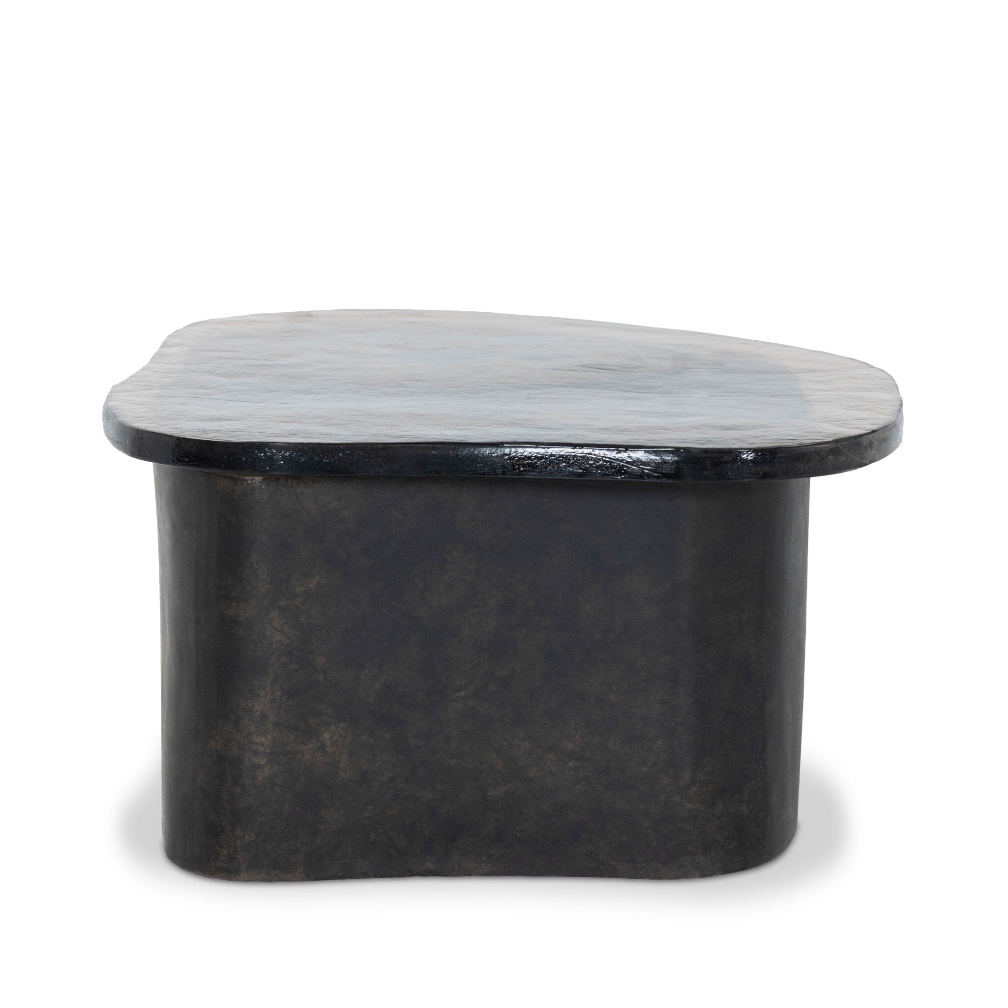 Efran Nesting Coffee Table - Smoked Brown Cast Glass