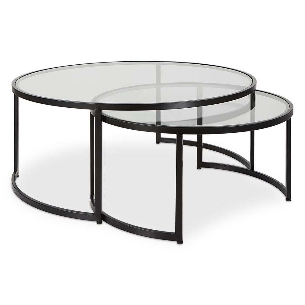 Uttermost Rhea Black Nesting Coffee Tables - Set of 2