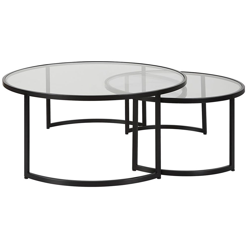 Uttermost Rhea Black Nesting Coffee Tables - Set of 2