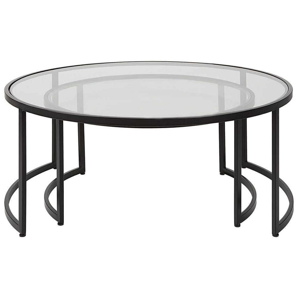 Uttermost Rhea Black Nesting Coffee Tables - Set of 2