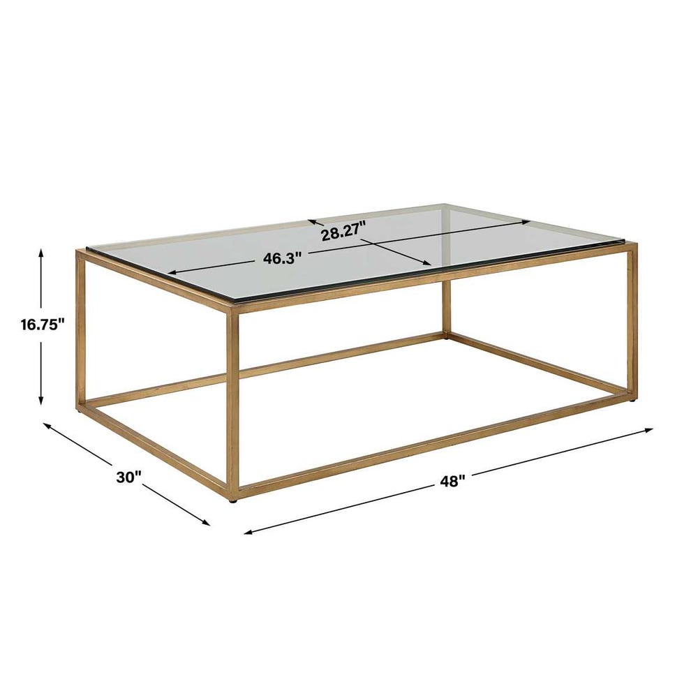 Uttermost Bravura Gold Coffee Table