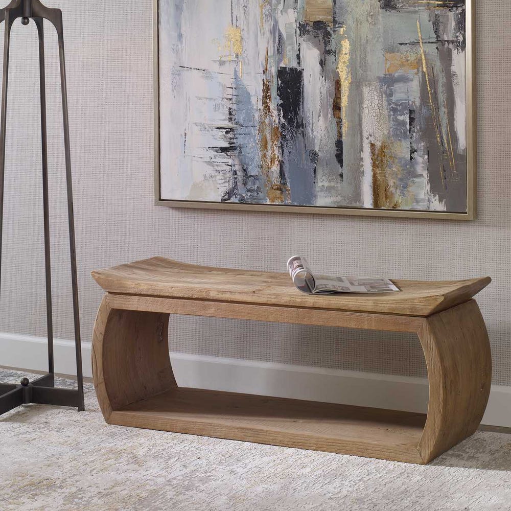 Uttermost Connor Elm Accent Stool