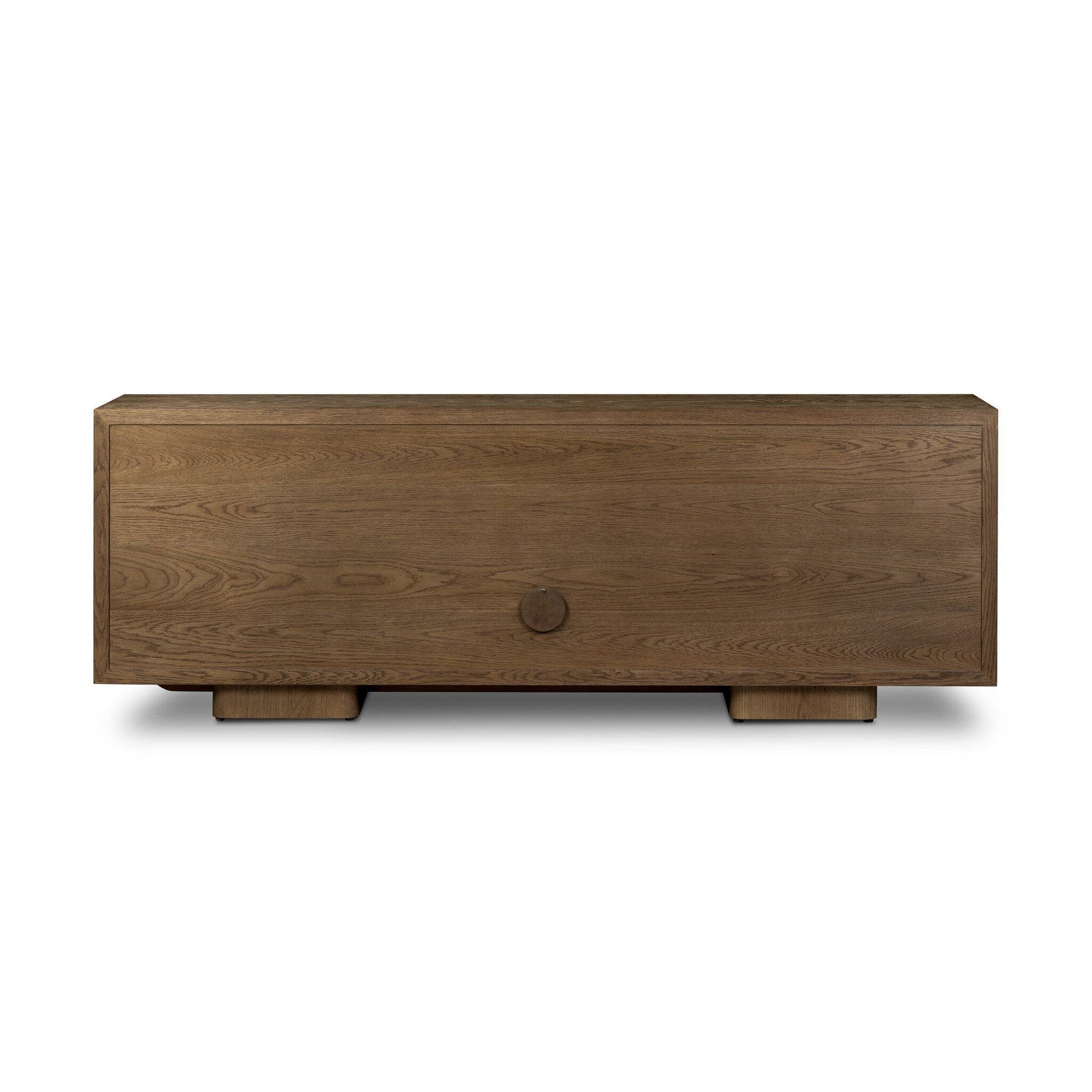 Salta Media Console - Brown Oak Thick Veneer
