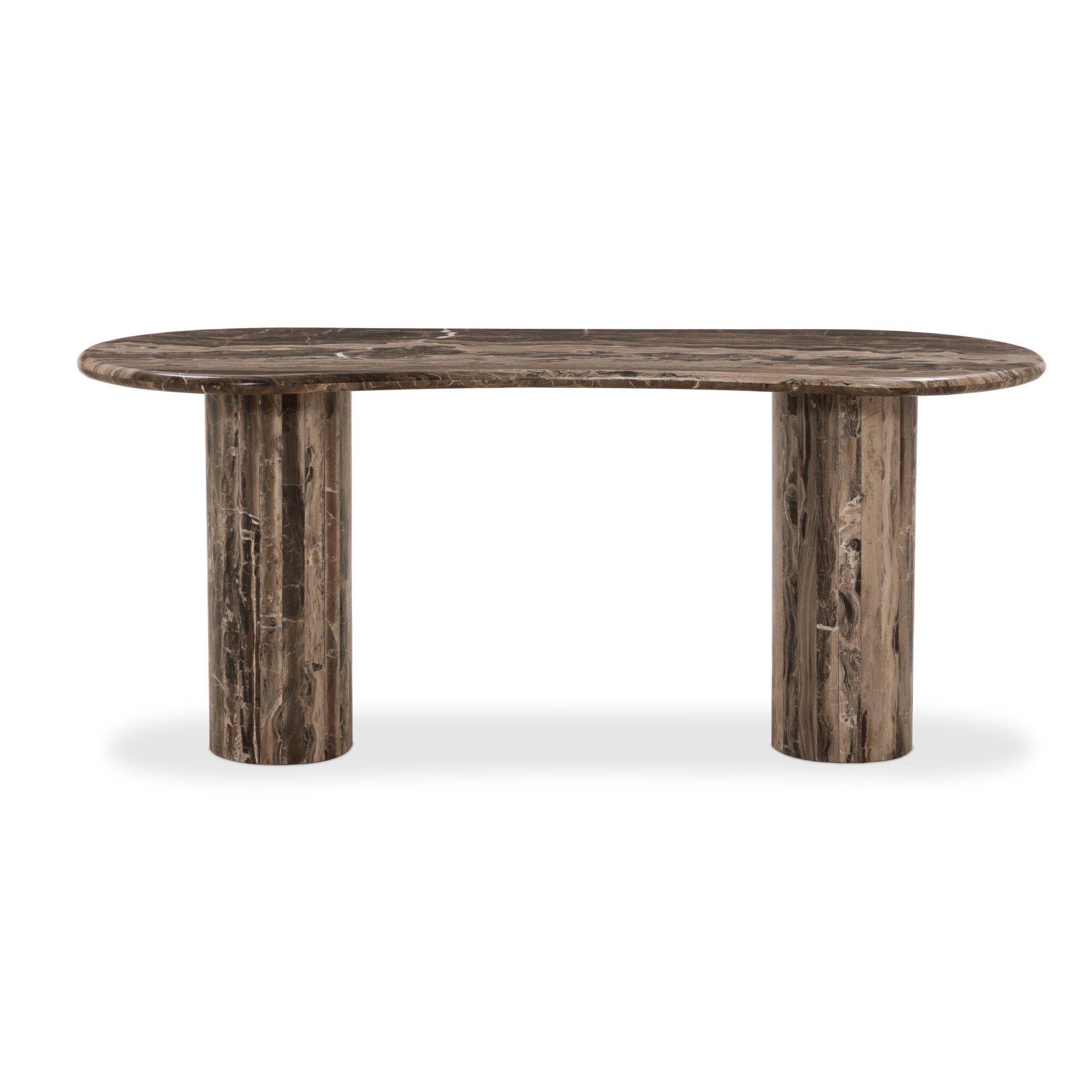 Ponce Desk - Rocky Brown Marble