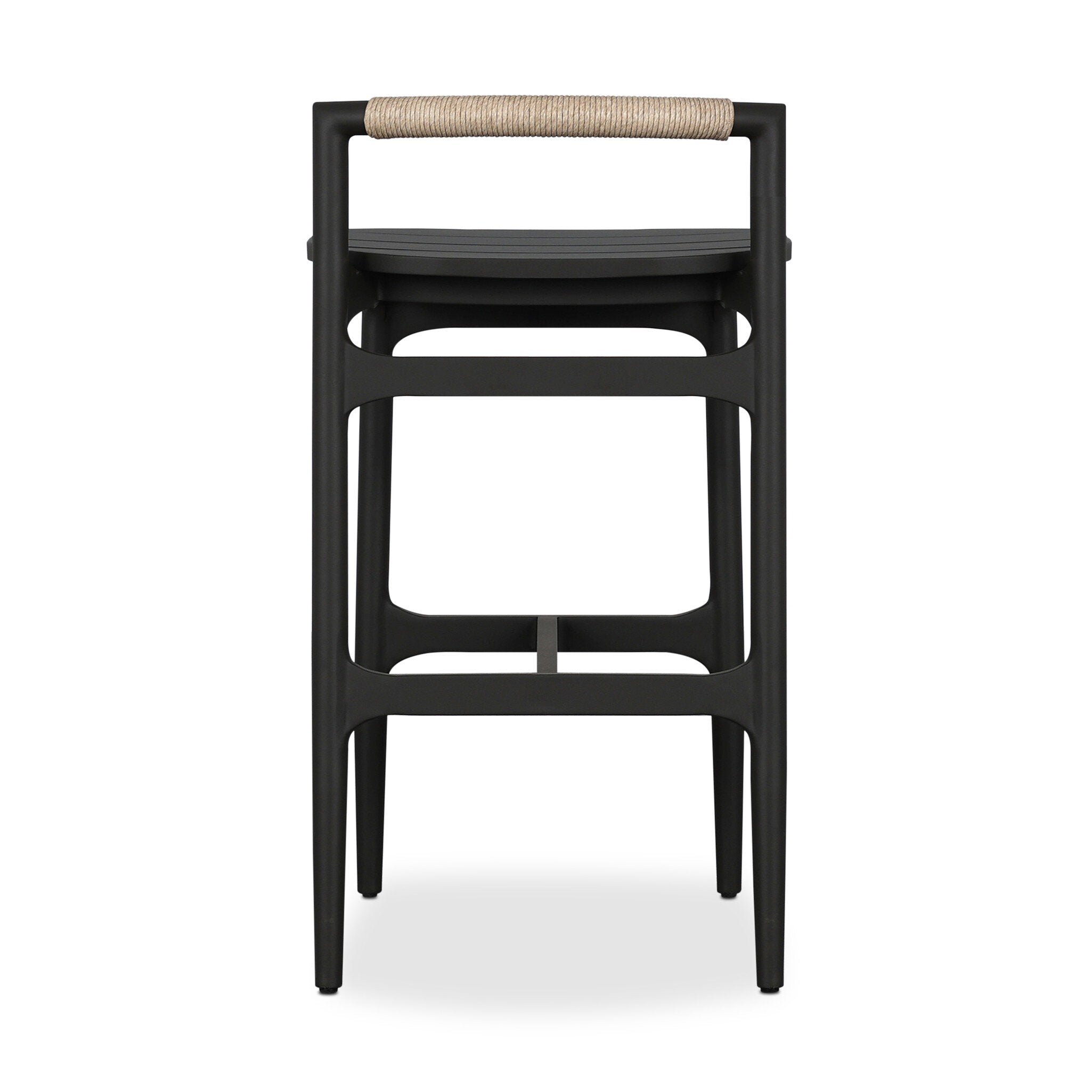 Baden Outdoor Metal Counter Stool - Vintage White
