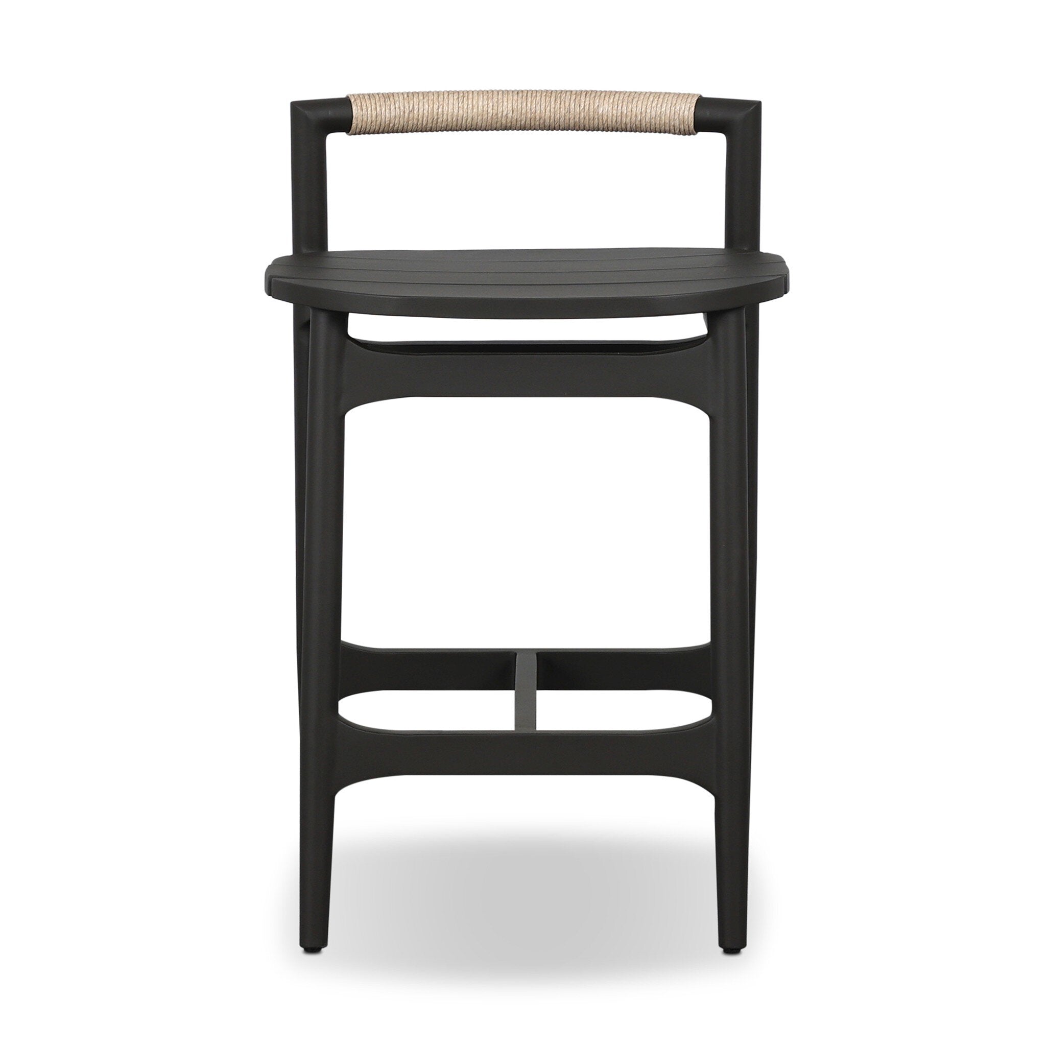 Baden Outdoor Metal Counter Stool - Vintage White