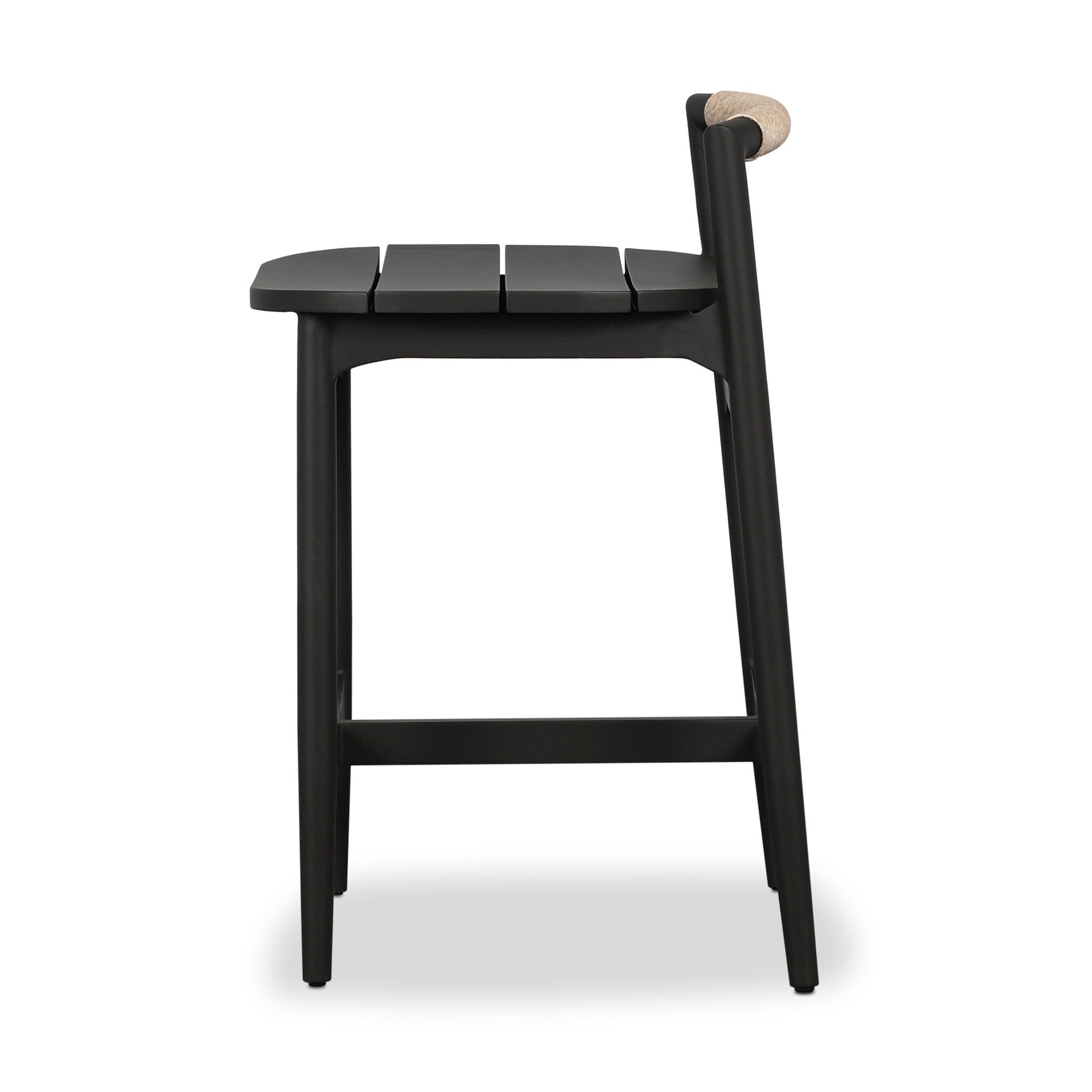 Baden Outdoor Metal Counter Stool - Vintage White