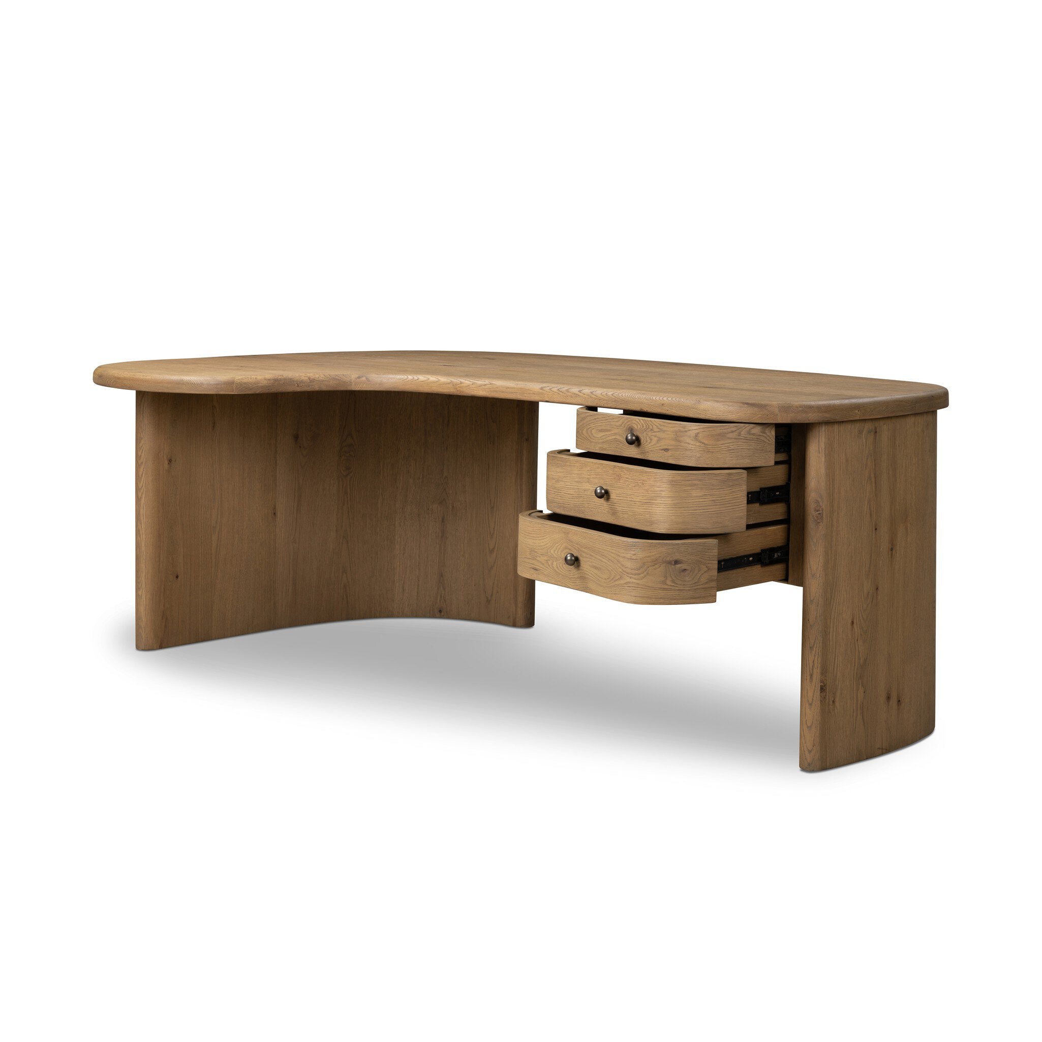 Roan Desk - Aged Smoked Oak