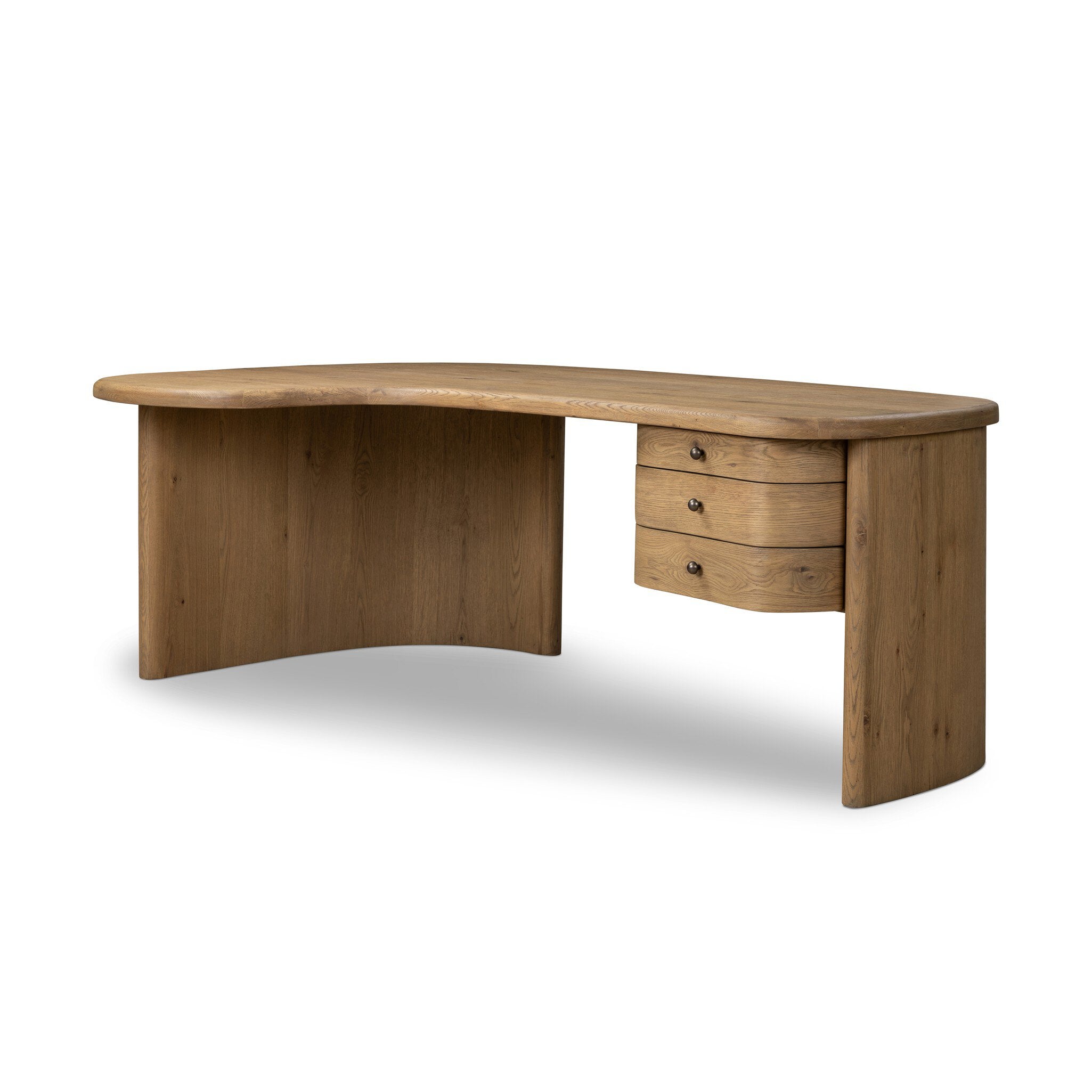 Roan Desk - Aged Smoked Oak