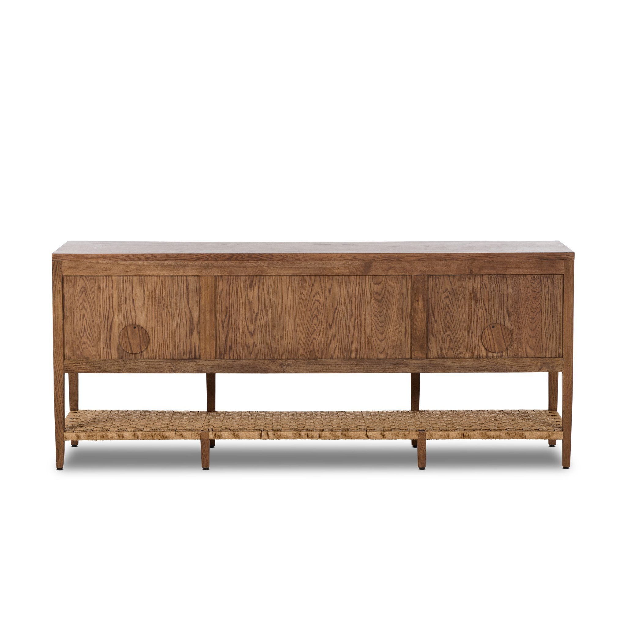 Kenzo Media Console - Warm Natural Oak Veneer