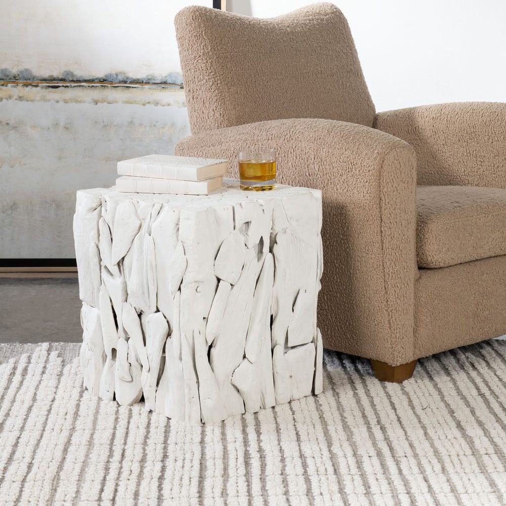 Uttermost Teak Root Bunching Cube