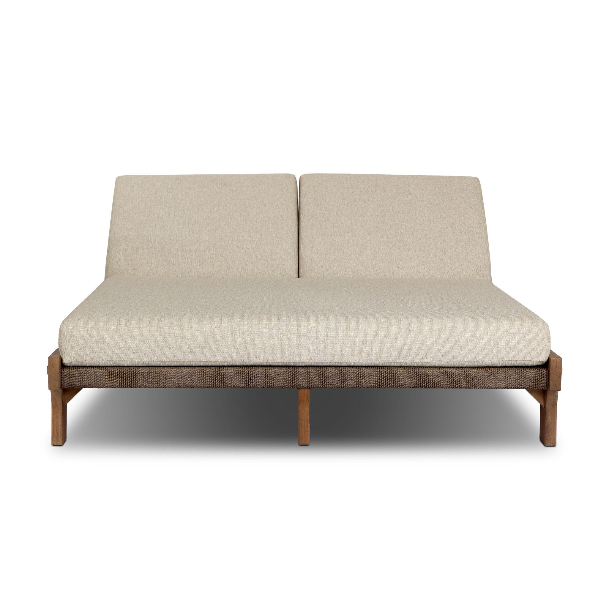 Moxie Outdoor Double Chaise - Ellor Beige