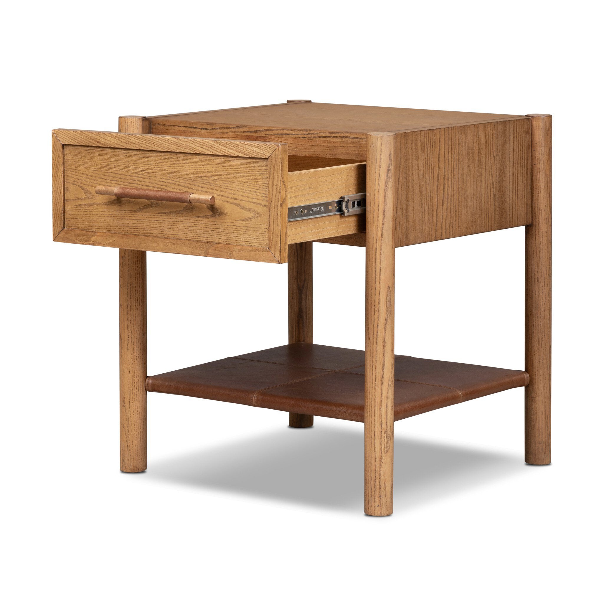 Salado 1 Drawer Nightstand - Natural Ash Veneer