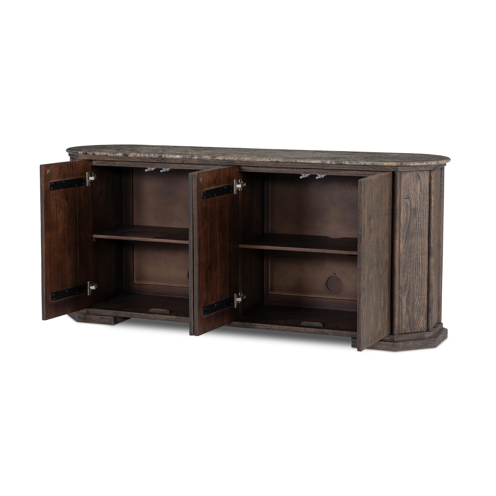 Pavlo Sideboard - Dark Brown Acacia