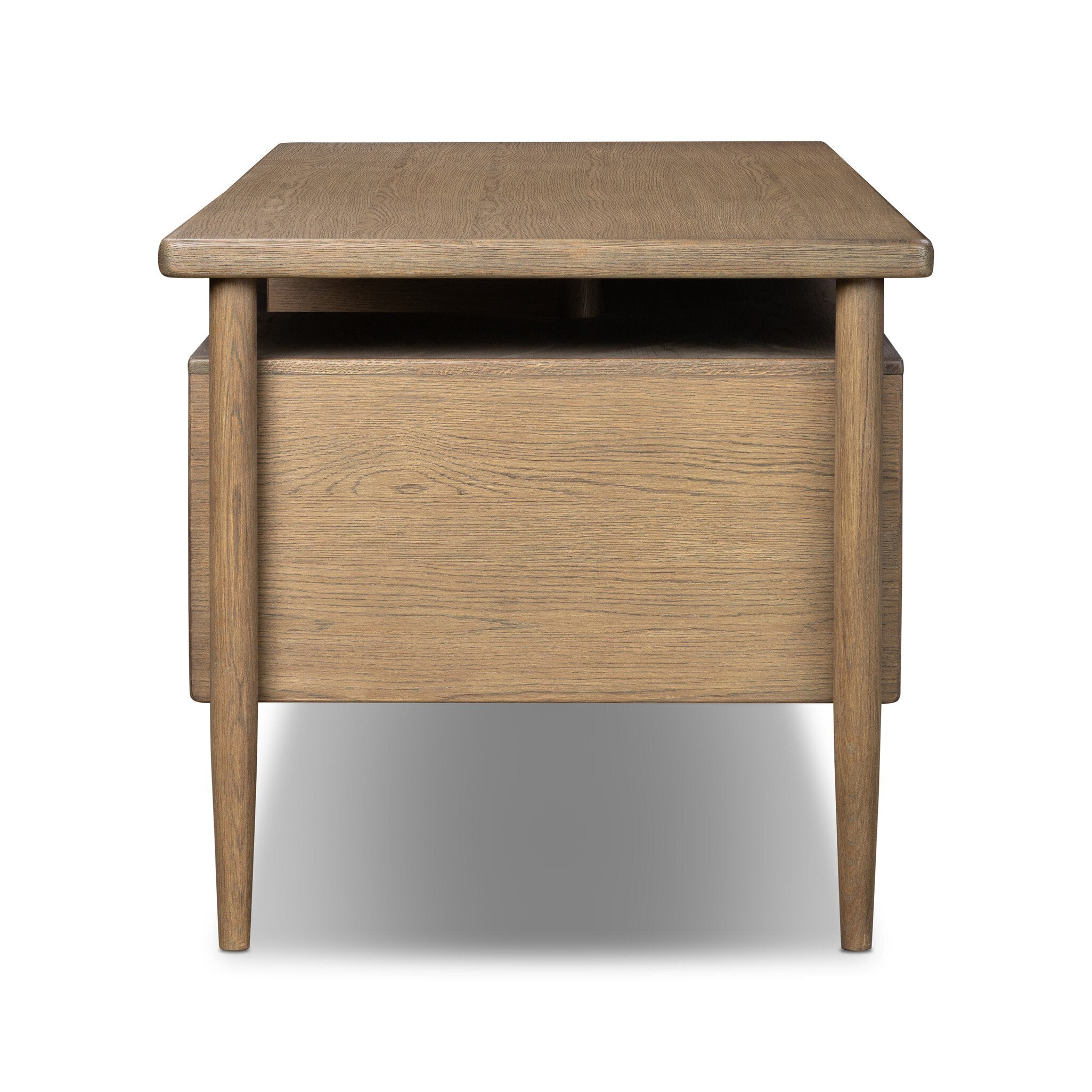 Archer Desk - Toasted Brown Oak Veneer